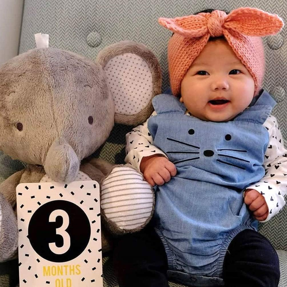 IZUS Turban Headband Baby Girl - Warm Rabbit Knot Hair Band, Knit Head Wrap for Newborn, Toddler and Children image number 6