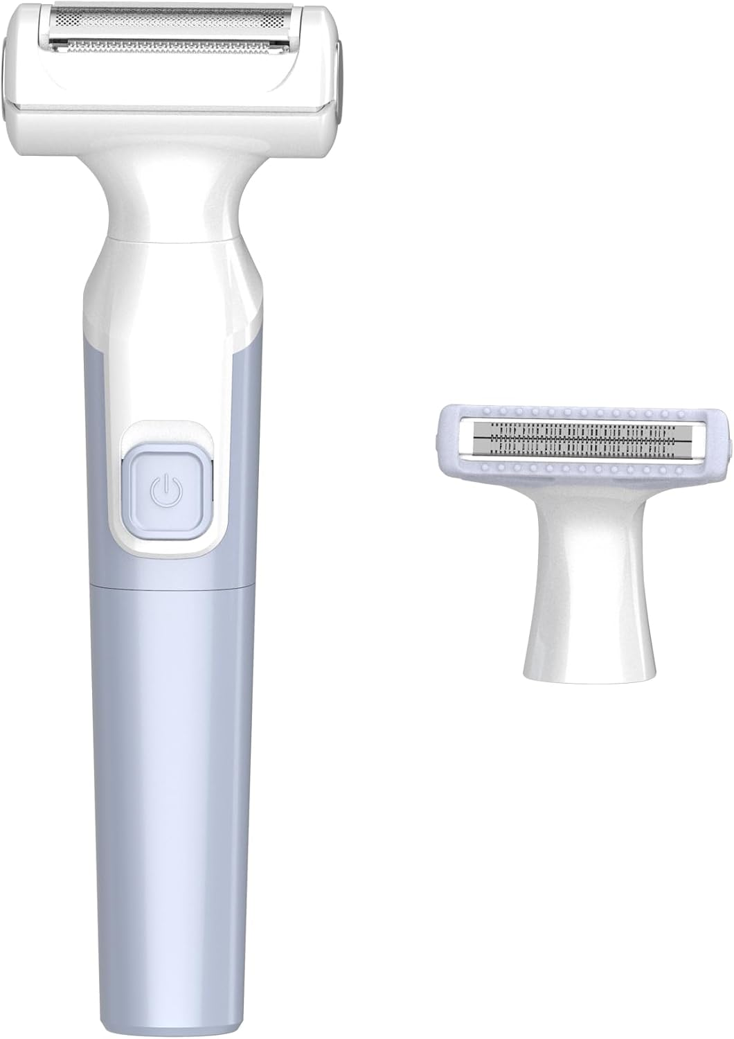 FIREYUN Women'S Electric Shaver Electric Razors 3-In-1 Multi-Functional Design, Battery-Operated, Ideal for Arms, Legs, Face, and Bikini Area, Cordless Hair Removal Trimmer, Detachable Head, IPX6 Waterproof, Wet & Dry Use, Blue, Replacement Blade Included image number 6