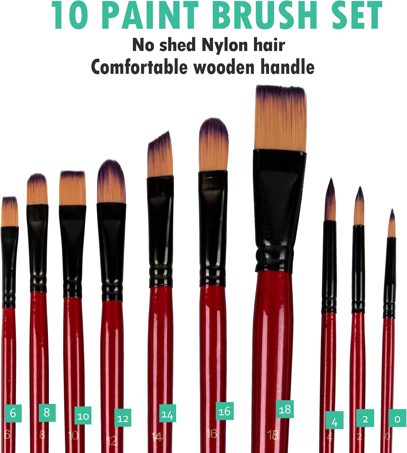 Falling in Art 29 Piece Acrylic Painting Set of 12 Colors with Portable Table Easel Box, Canvas Panels, Brushes, Palette and More image number 4