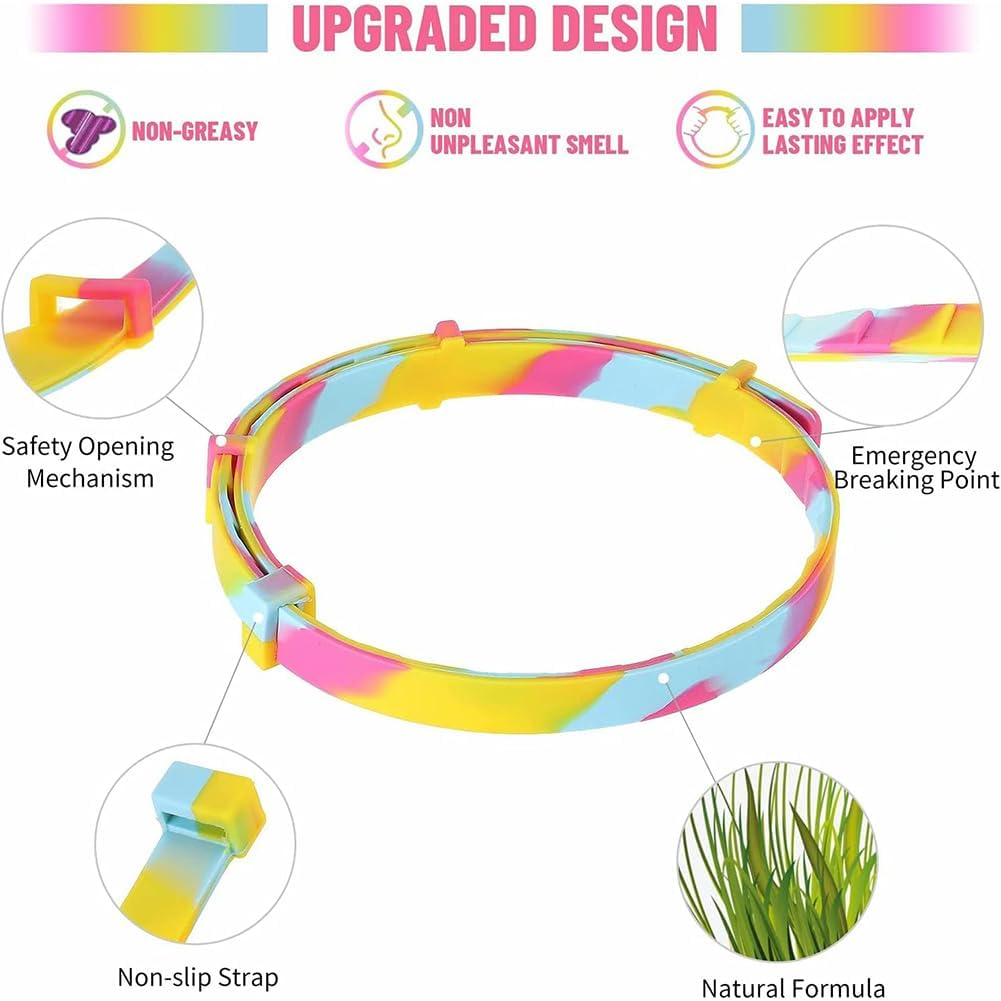 Flea Protection Collar for Dogs, Tick Protection for Dogs, Tick Collar for Cats, Flea Collar for Cats, Tick Collar, Flea Collar against Ticks, Fleas, Waterproof and Adjustable, with Comb image number 1