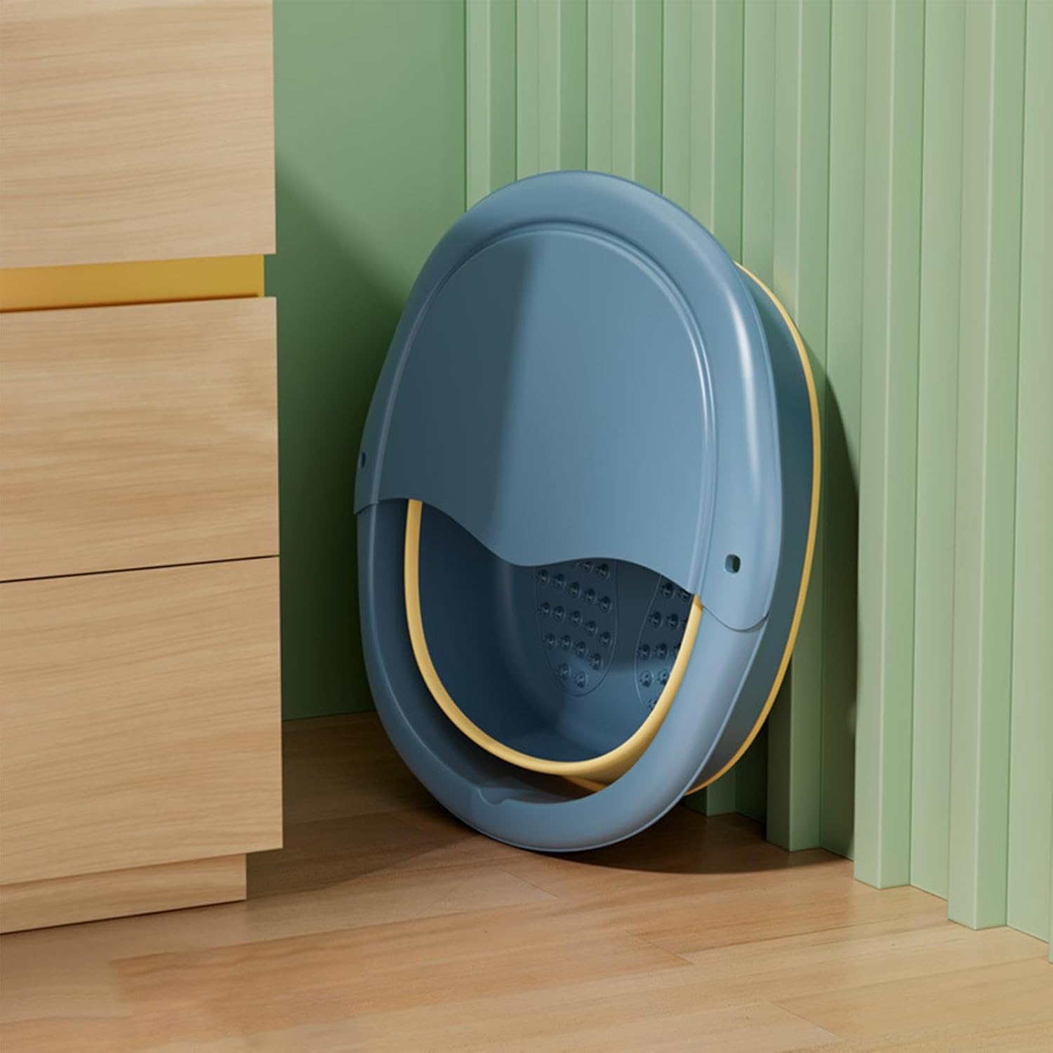 Bucket for Soaking Feet, Multi-Functional Foot SPA Basin with No Deformation, Home SPA Supplies for Feet Bath, Washing Face, Washing Towels, Washing Clothes, Toiletries Storage Puchen - Green image number 2