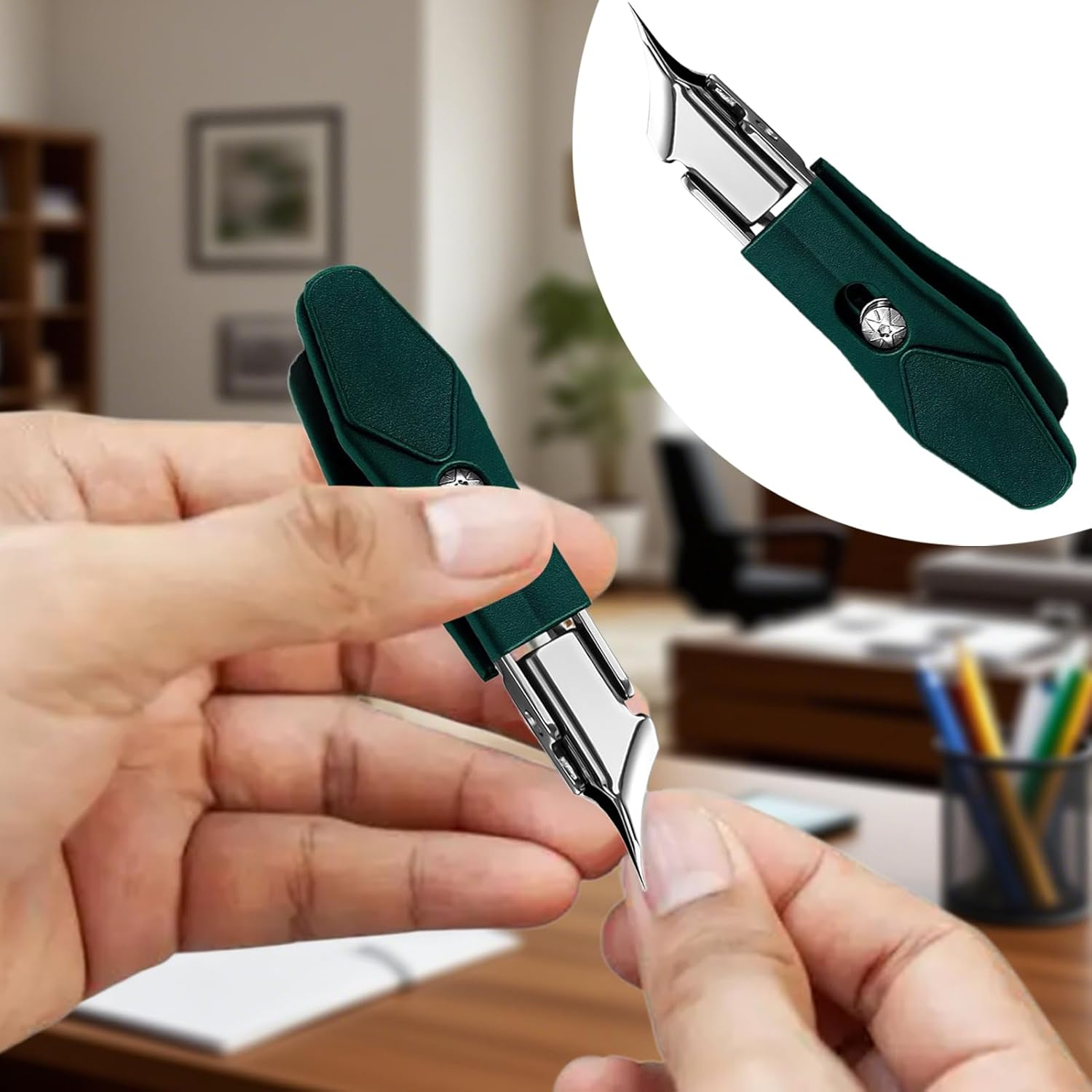 Curved Nail Clippers | Ingrown Toenail Cutter - Home Manicure Clippers for Women Men Kids Seniors Travel Salon Pedicure image number 6