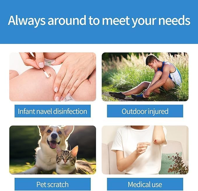 Svaha Povidone Iodine Swabsticks - 50/Box, Individually Wrapped, Iodine Solution Released When Snapped, No Drying Out, Perfect for Wound Care and Portable First Aid Kits image number 3