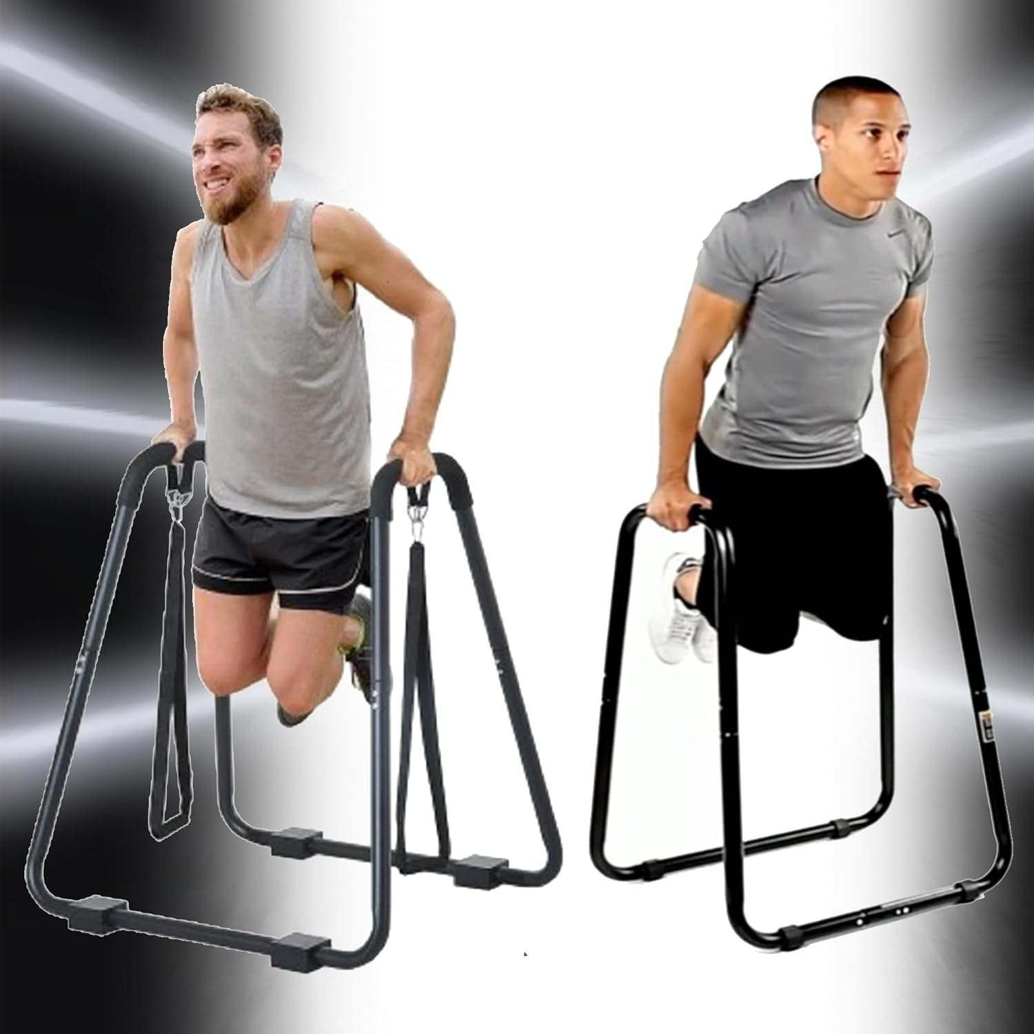 Fitness Master Parallel Bars Chin-Up Standing Pull up Multi-Function Dip Station image number 2