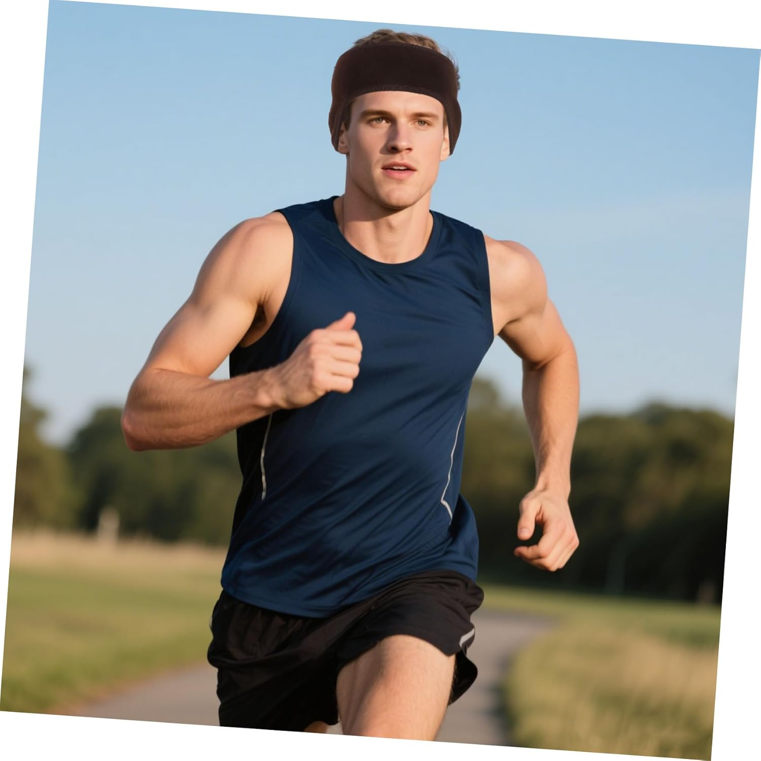 2Pcs Womens Fleece Ear Warmers Headbands for Cold Weather Sports Stylish and Comfortable Running Cycling Hiking Accessories Fit for Outdoor Activities image number 1