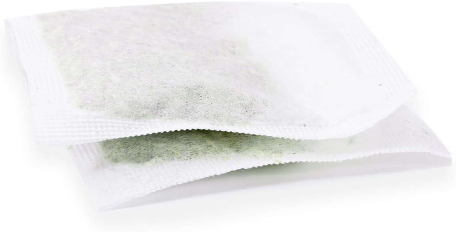 Japanese Green Tea CO. Loose Leaf Tea Bags &ndash; Pack of 144 Disposable White Paper Tea Infusers &ndash; Oversized, Biodegradable, Eco-Friendly image number 1