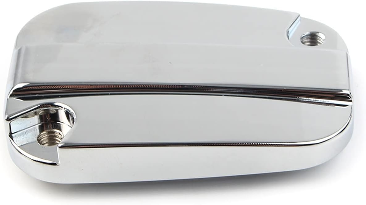 Jfqm Chrome Front Brake Master Cylinder Cover Cap Fit for Harley Touring 08-Later Trike 2009 2010 2011 2012 2013 Motorcycle Accessory image number 1