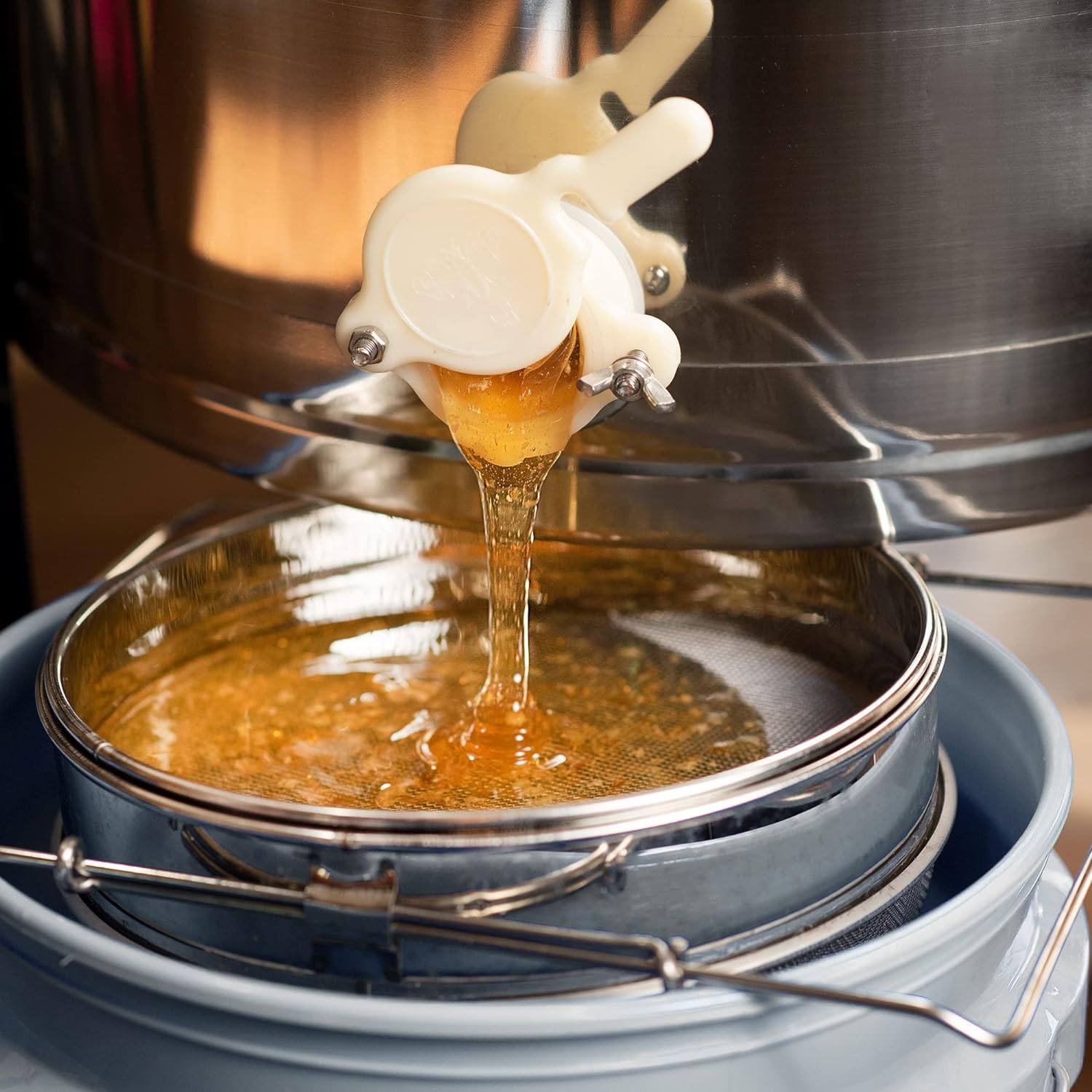 VIVO Stainless Steel Honey Strainer Double Sieve, Bee Keeping Equipment Filter (Bee-V101H) image number 2