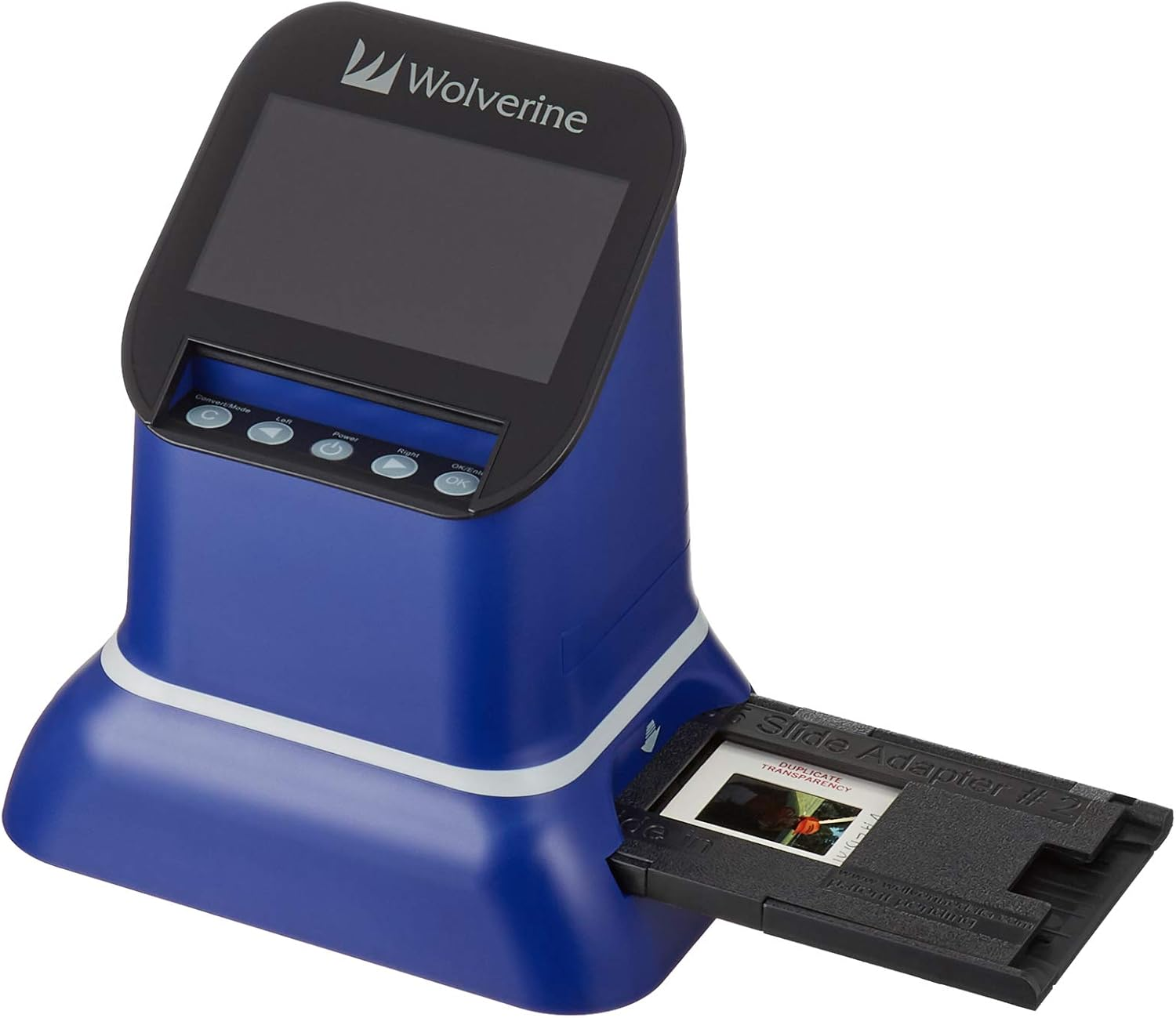 Wolverine F2D Saturn Digital Film & Slide Scanner - Converts 120 Medium Format, 127 Film, Library Film(Microfiche), 35Mm Negatives & Slides to Digital JPEG - Large 4.3" LCD W/Hdmi Output (Blue) image number 2