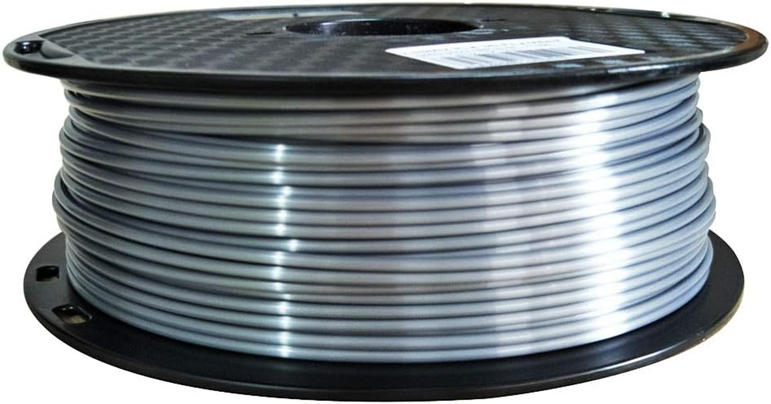 2.85Mm Silk Silver PLA Filament 1KG 3D Printer Filament Shiny Silky PLA Metallic PLA Silver Metal 3D Printing Material PLA Filament Blue 3 Mm image number 3