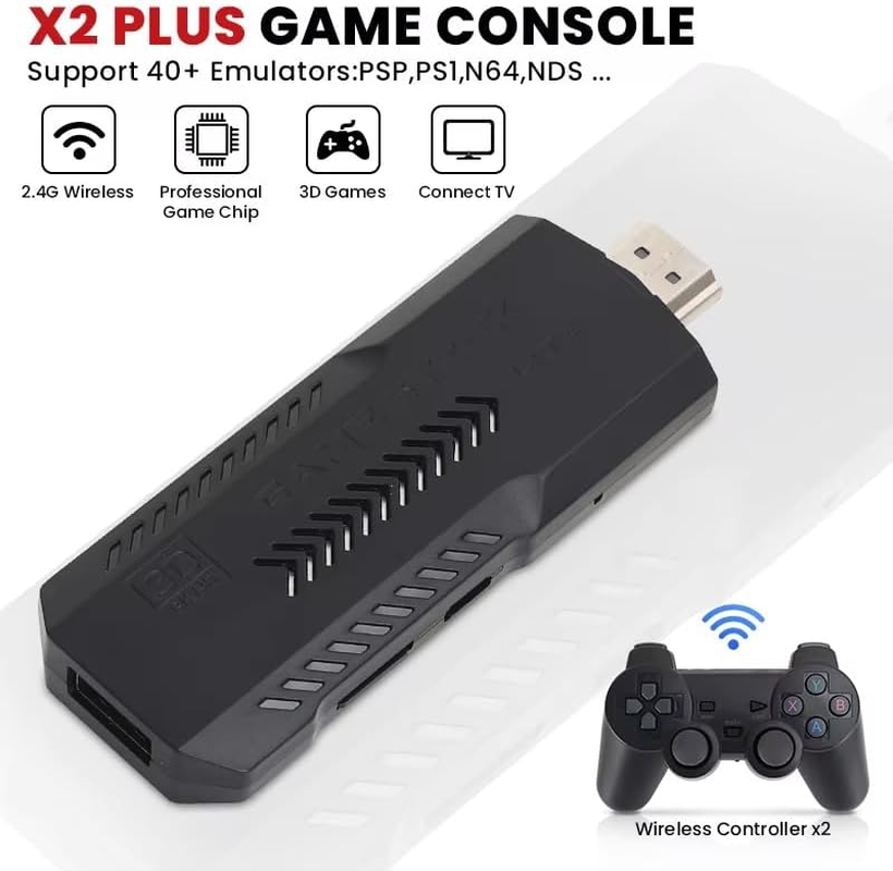 X2 Game Stick 4K GD10 plus YE Retro Video Gaming Console HD 64GB 30000 Mini Classic Gaming Console - Video Game image number 4