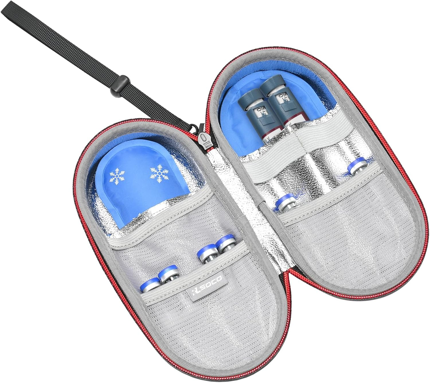 Epipen Carrying Case for Kids & Adult: Epipen Trainer X2, Auvi-Q, Anti-Histamine, Allergy Medicine Essentials, Inhaler Asthma Relief/Insulin Pen/Jext Pen Travel Organizer - Black (Case Only) image number 3