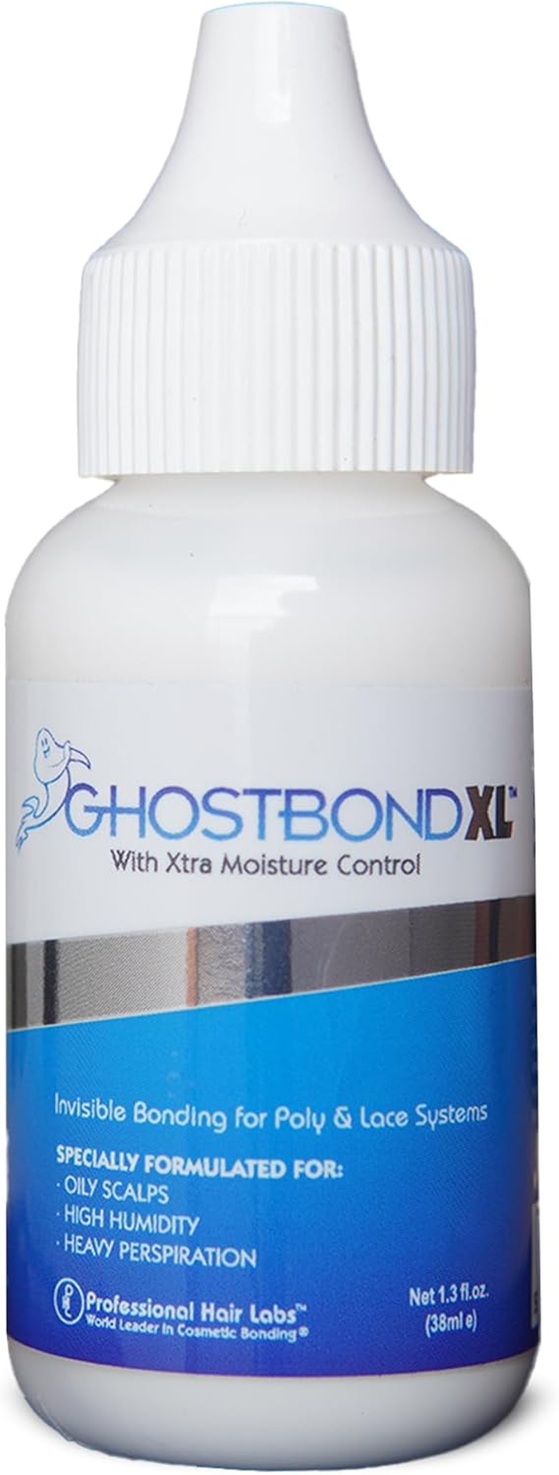 Ghost Bond XL Hair Replacement Adhesive - 1.3Oz - Invisible Bonding Glue: Extra Moisture Control - Light Hold for Poly and Lace Hairpiece, Wig, Toupee Systems image number 6