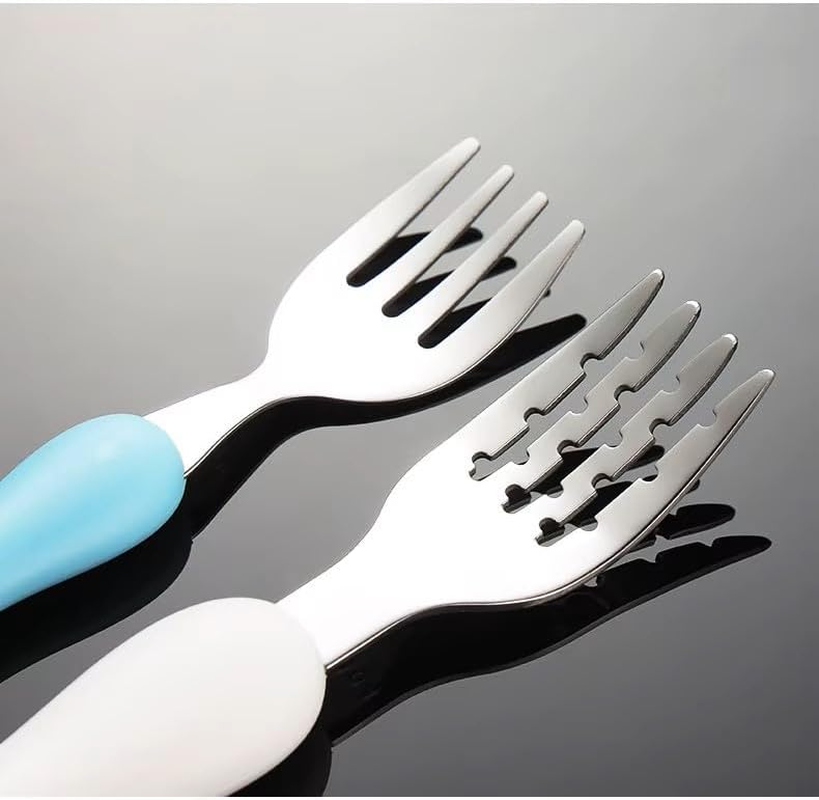 Cute Dinosaur Kids Cutlery Travel Set &ndash; Portable Cutlery for Toddlers & Children with Case (Pink, Spoon+Fork) image number 3