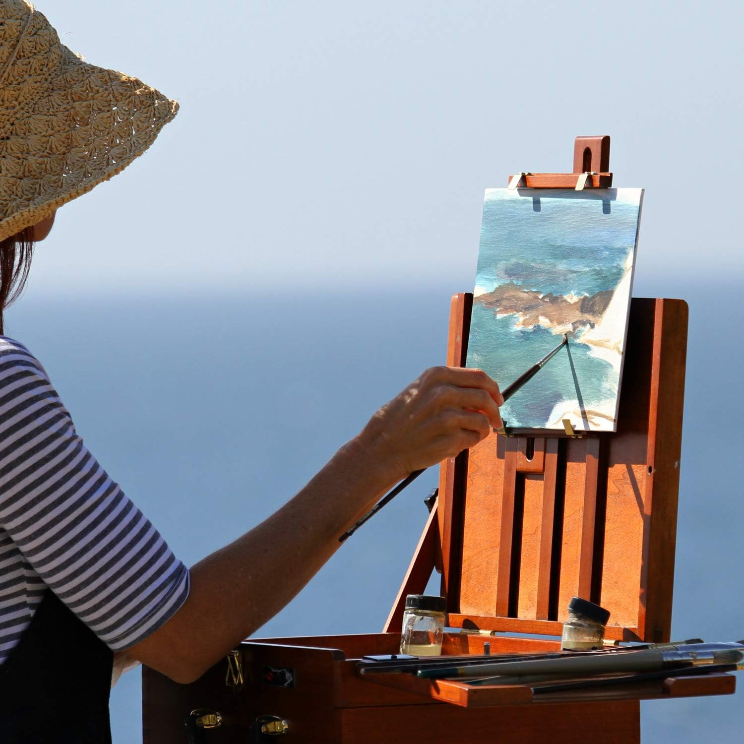 PHOENIX Artist Painting Canvas Panels - 5X7 Inch / 24 Pack - Triple Primed Cotton Canvas Boards for Oil & Acrylic Paint