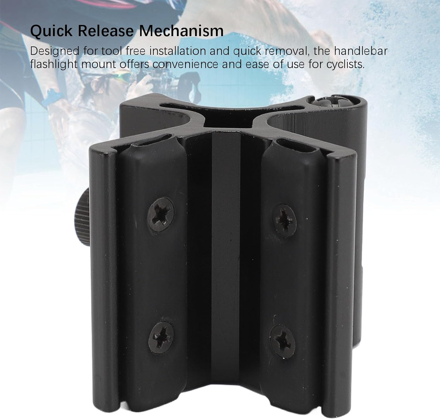 Magnetic Flashlight Mount Holder, Quick Detachable Magnetic Mount with Strong Magnetic Grip, Handlebar Flashlight Holder Suitable for 30Mm Diameter Flashlight image number 6