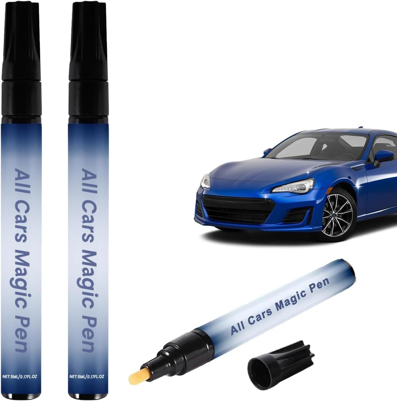 2Pcs All Cars Magic Pen, Car Scratch Repair Pen Set, Magic Car Paint Scratch Repair, Quick Fix for Scratches and Paint Damage, Easy to Use, Fits All Car Colors image number 4