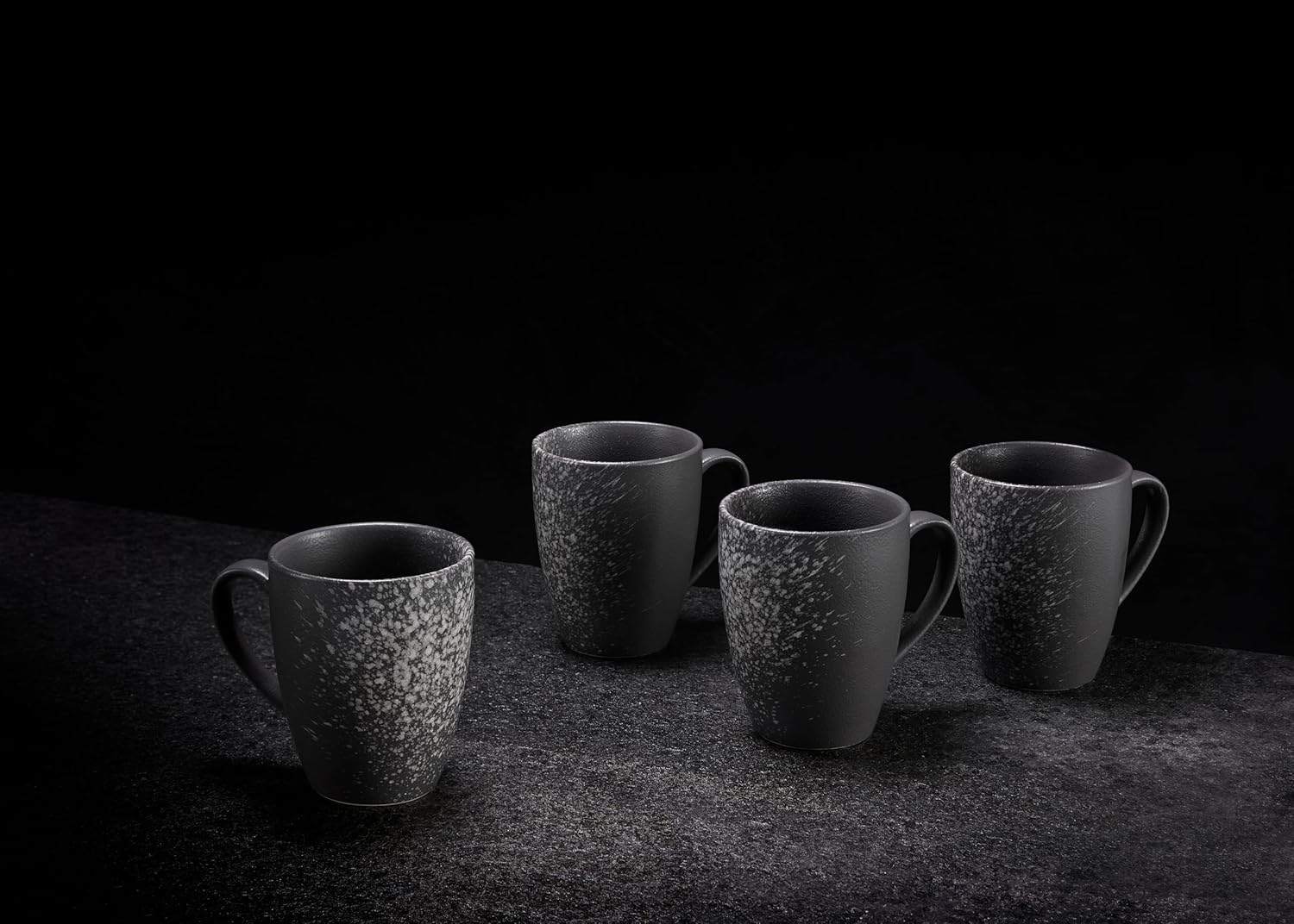 Maxwell & Williams Caviar Galaxy Coupe Mug Gift Boxed, 400 Ml Capacity (Set of 4) image number 4