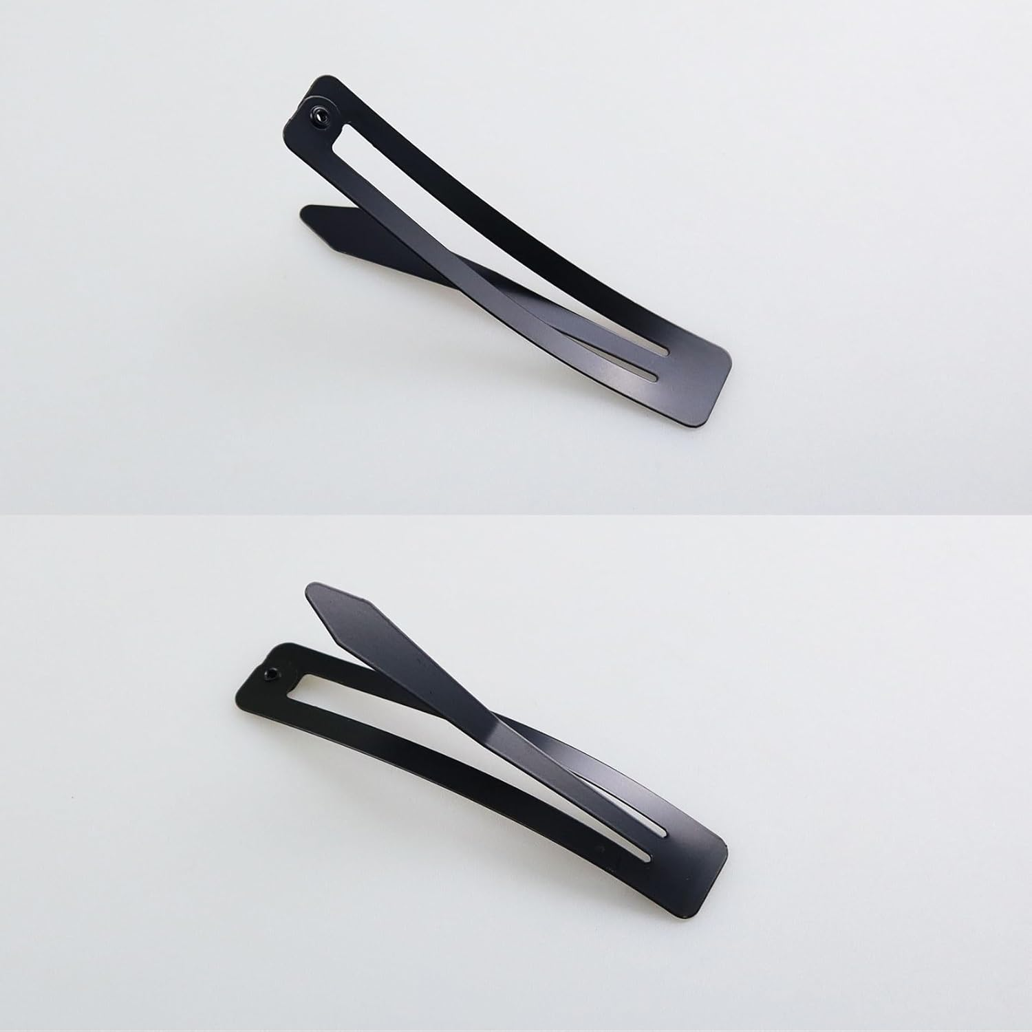 Hair Clips Girls Pack of 20 7 Cm Large Snap Hair Clips Hair Clips Metal Hair Clips Black Hair Clips Hair Accessories Hair Clip for Girls, Men and Women, Rectangle image number 4