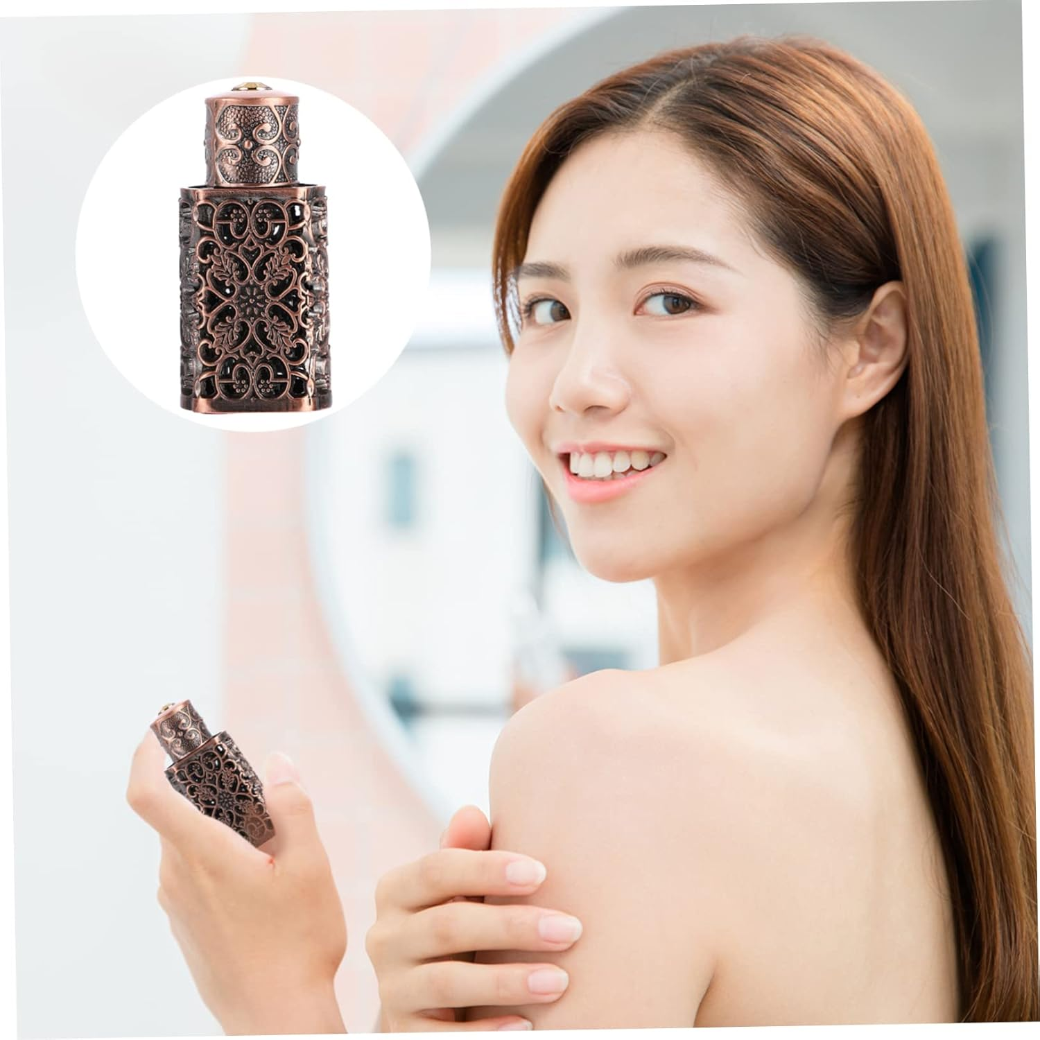 2Pcs Perfume Atomizer Spray Bottle for Travel Essential Oil Storage Pump image number 3