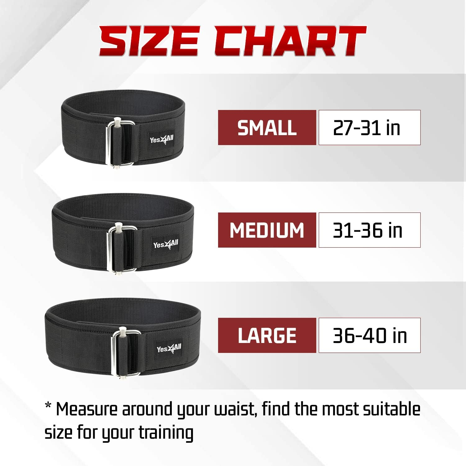 Yes4All Real Leather Weight Lifting Belt for Back Support/Powerlifting/Squat/Deadlift-Adjustable Dip Belt for Men and Women image number 2