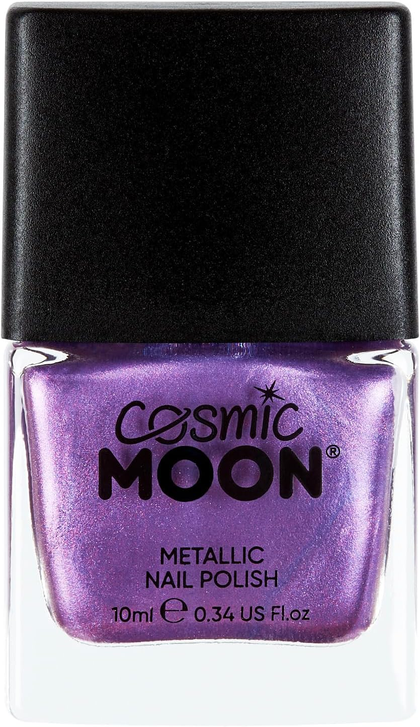 Cosmic Moon - Metallic Nail Polish - 14Ml - for Mesmerising Metallic Nails - Gold - Blue image number 6