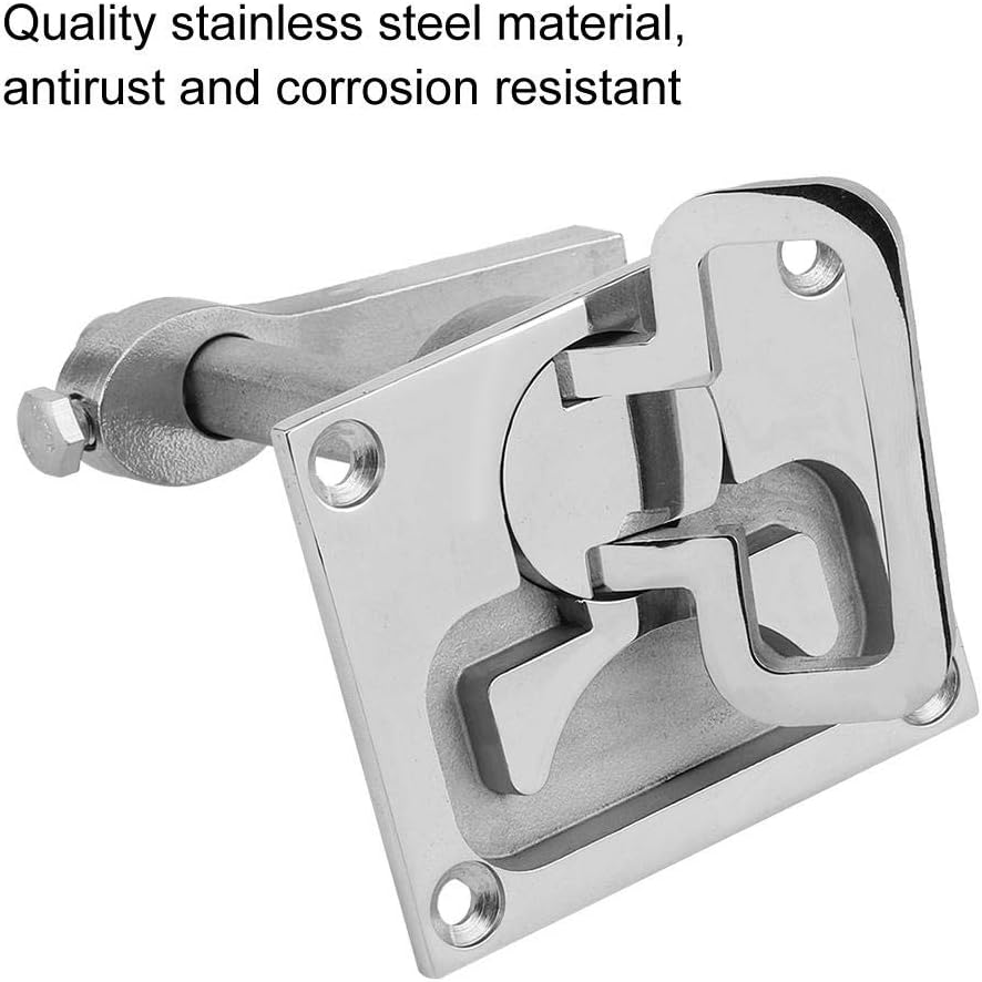 Tbest Hatch Latch Marine,Marine Boat Floor Lock,Stainless Steel Flush Mount, Boat Compatible image number 4