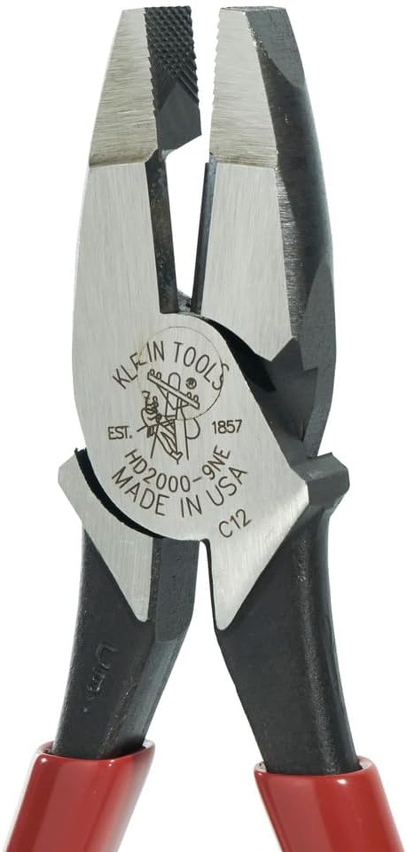 Klein Tools HD2000-9NE Side Cutter Linemans Pliers Cut ACSR, Screws, Nails, Hard Wire, 9-Inch Electrical Pliers image number 5