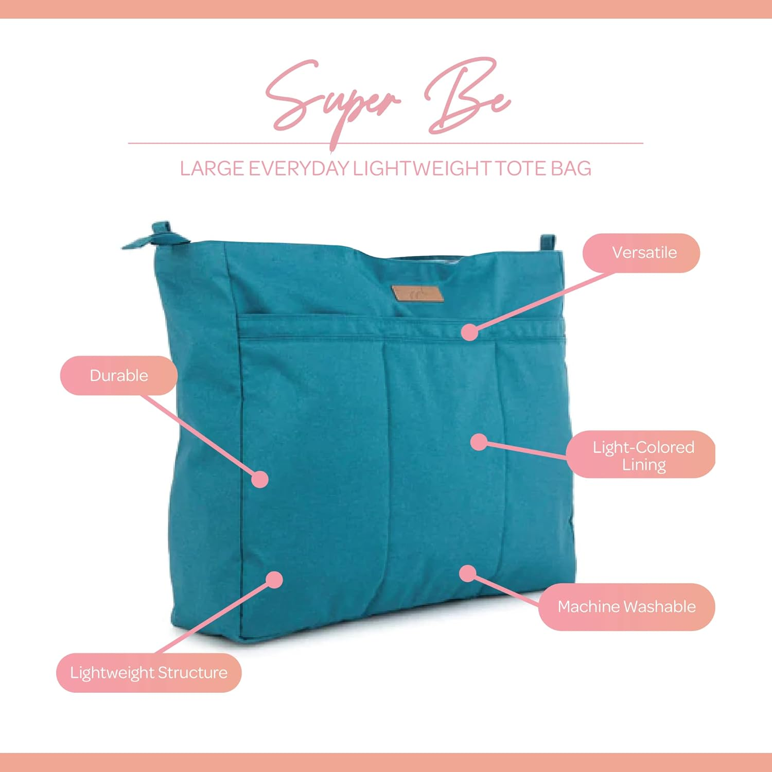 Ju-Ju-Be Super Be Teal Lagoon Chromatics Tote Bag, Teal Lagoon, JB31100 TEL - Geo image number 2