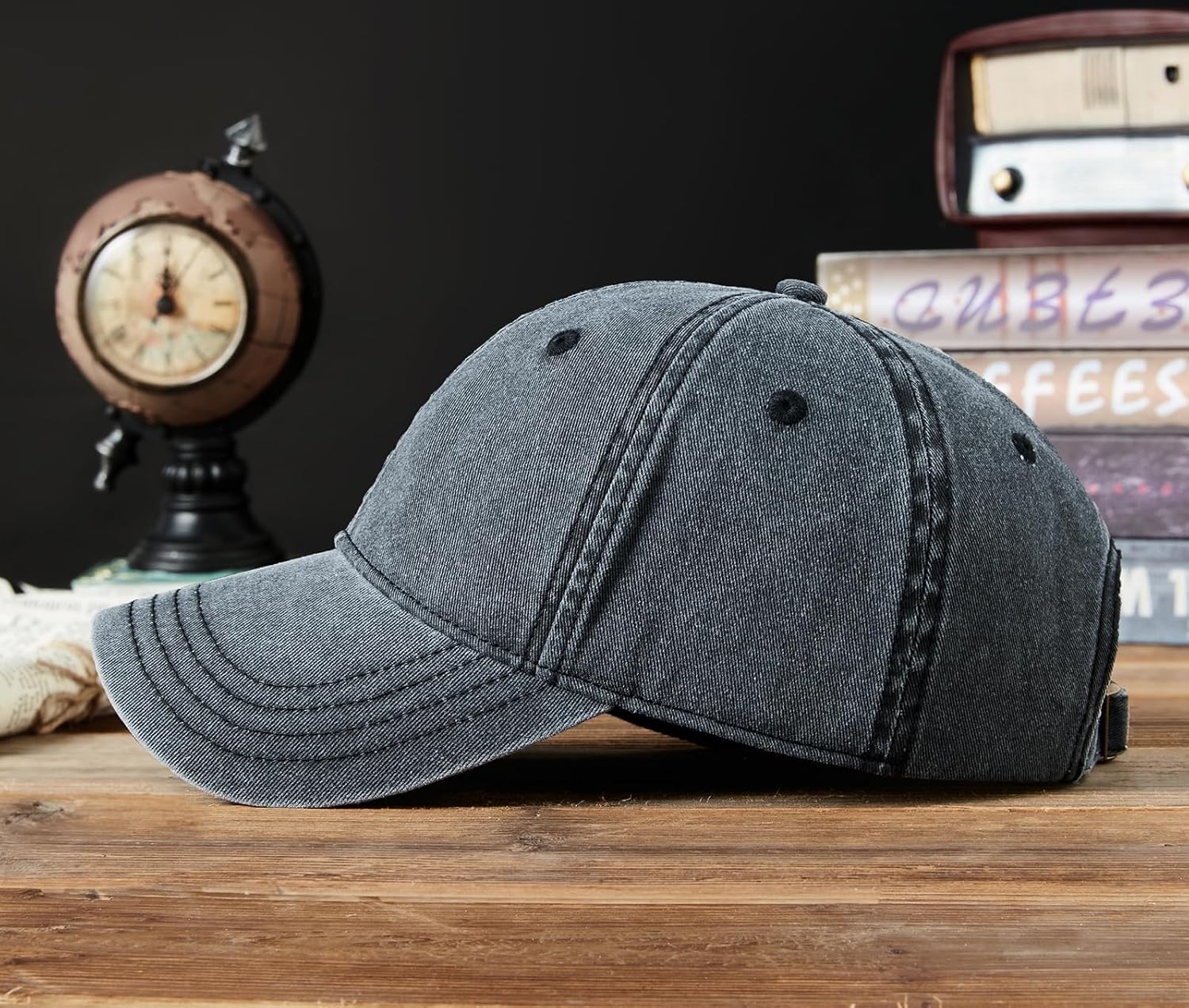 YAMEE Baseball Cap Denim Unisex Baseball Cap Men'S Denim Classic Summer Hats Women Breathable Baseball Cap Men Soft Sun Protection Sports Hat Men for Outdoor Use image number 6