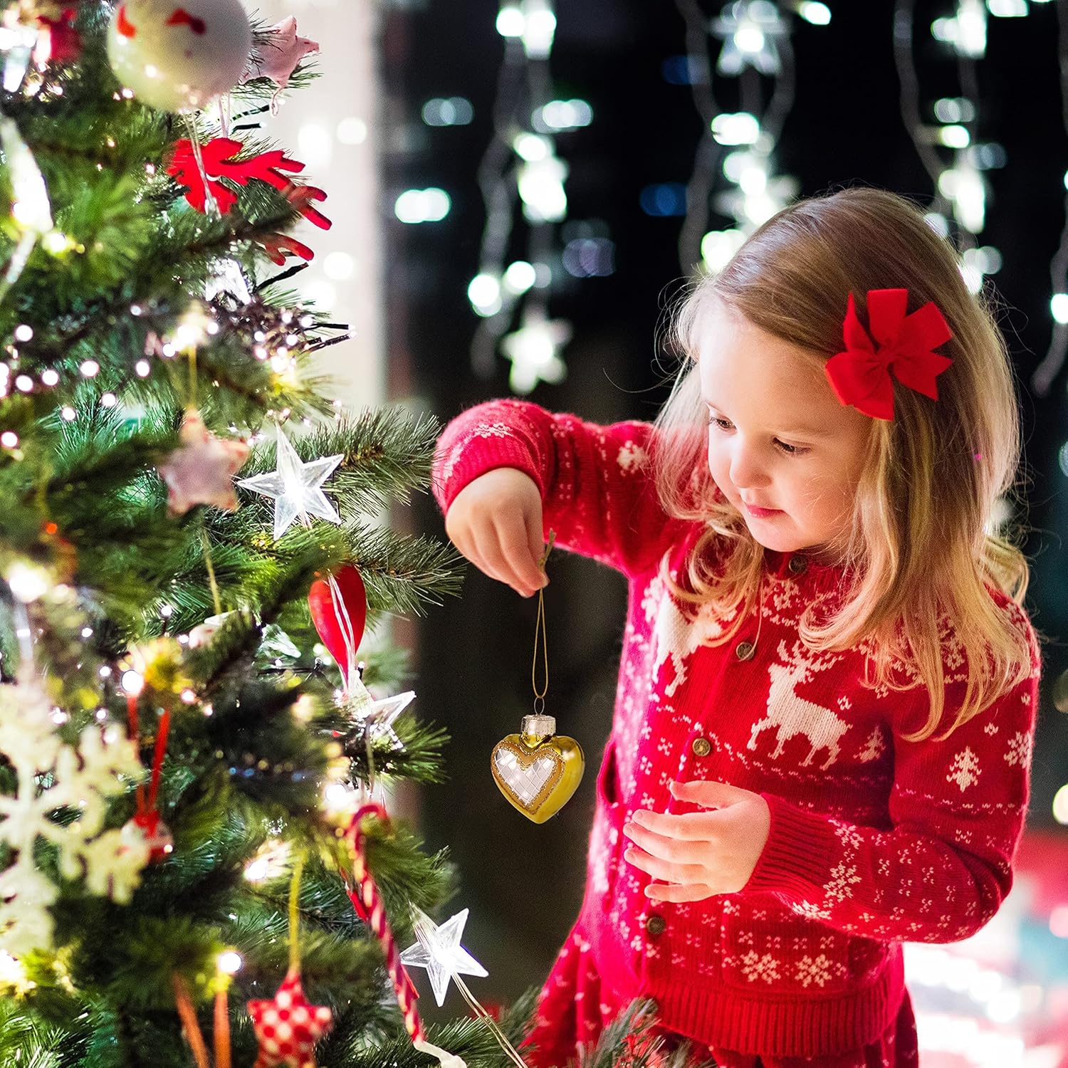 The TWIDDLERS - 12 Christmas Mini Glass Baubles, Xmas Tree Ornament Hanging Decorations image number 3