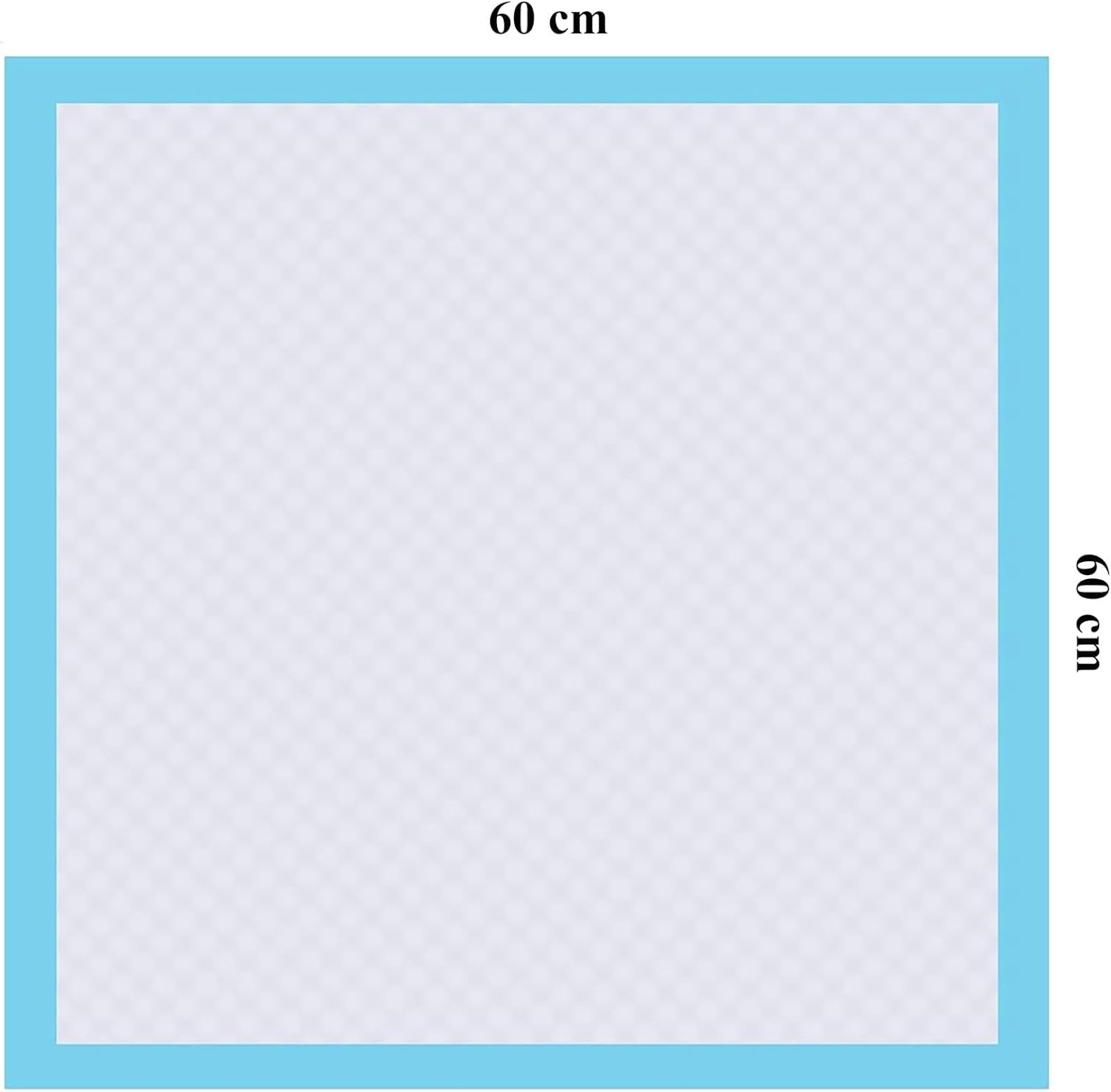 50 Pack Puppy Disposable Training Pads 60X60Cm, 6 Layers Large Puppy Pads, Leak-Proof & Super Absorbent, Thicken Nappies & Potty Training Pads for Doggie Cats Rabbits, Quick Dry Dog Pee Pads (50) image number 4