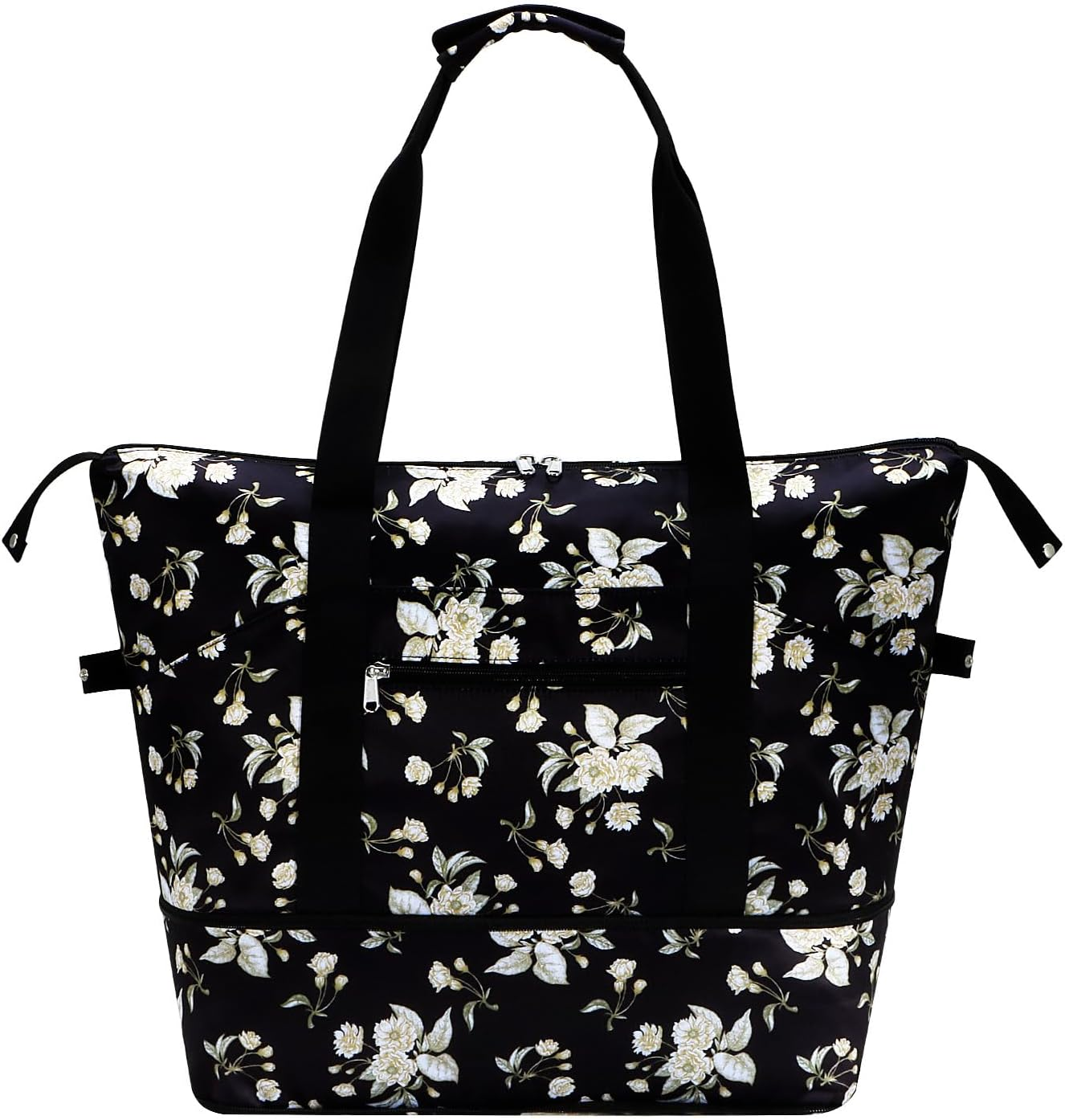 HAWEE Expandable Duffel Bag for Women with Trolley Sleeve/Wet Pocket Weekender Travel Tote Large Carry on Overnight Luggage