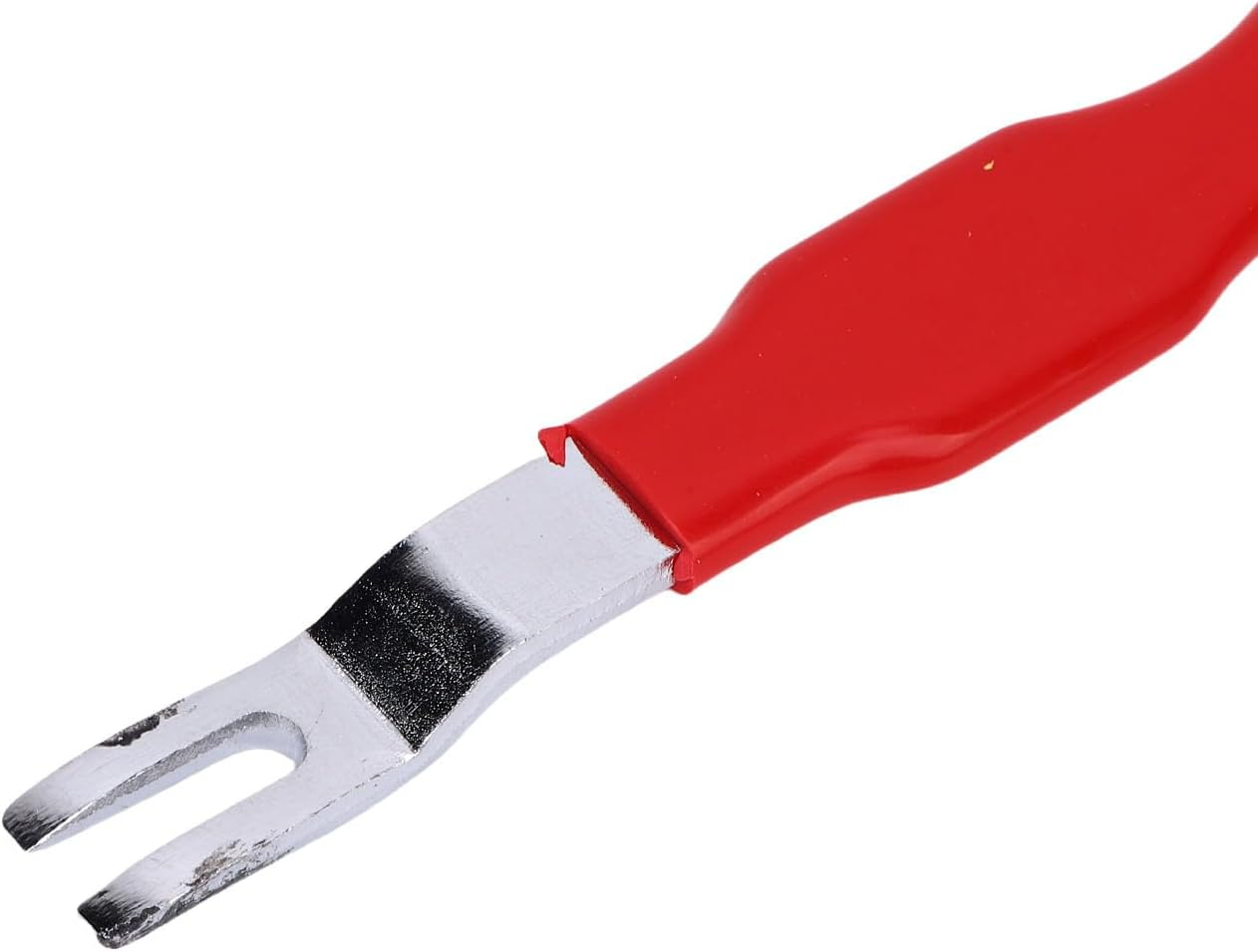 Sorandy Automotive Electrical Terminal Connector Separator, Vehicle Electrical Connector Separator Tool with Dual Head Design for Vehicles Red Rubber Carbon Steel