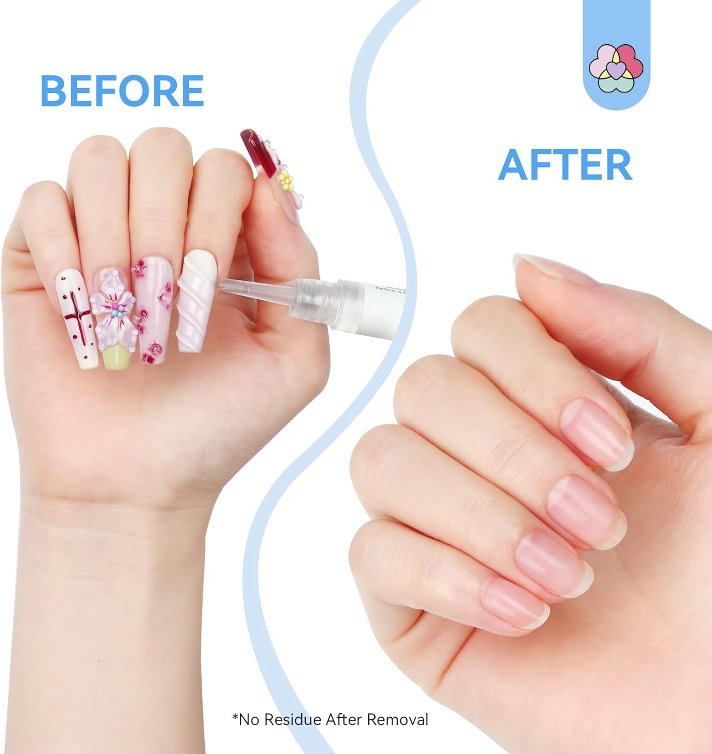 SAVILAND Pro Nail Glue Remover Pen 3 Ml: 10S Quick Removal Gel Remover for Nails with Vitamin E Castor Oil Natural Ingredients Press on Nail Remover for False Nails Solid Glue Gel Removal Home image number 5