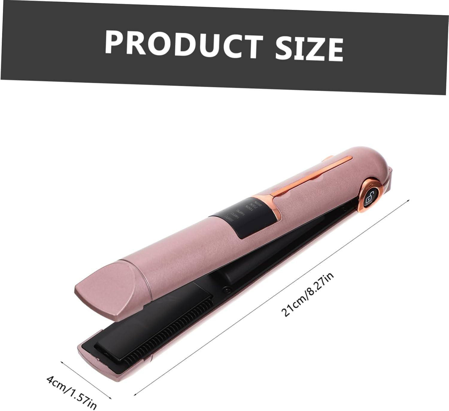 Gatuida Travel-Sized Hair Straightener Curling Iron Styling Wand Ergonomic Design Portable Heat Settings image number 4