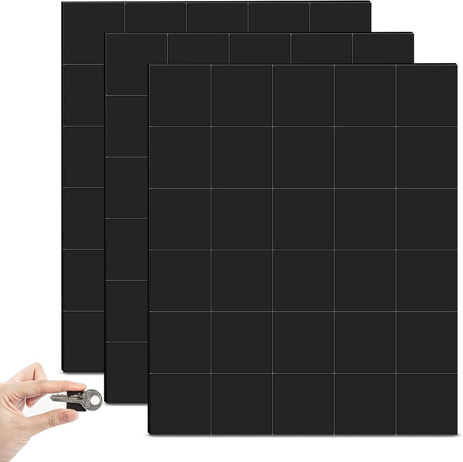 Adhesive Magnets, 90 Pcs Square Magnets, Magnets with Adhesive Backing for Crafts, Light Objects, Fridge Organisation, Die Storage image number 2