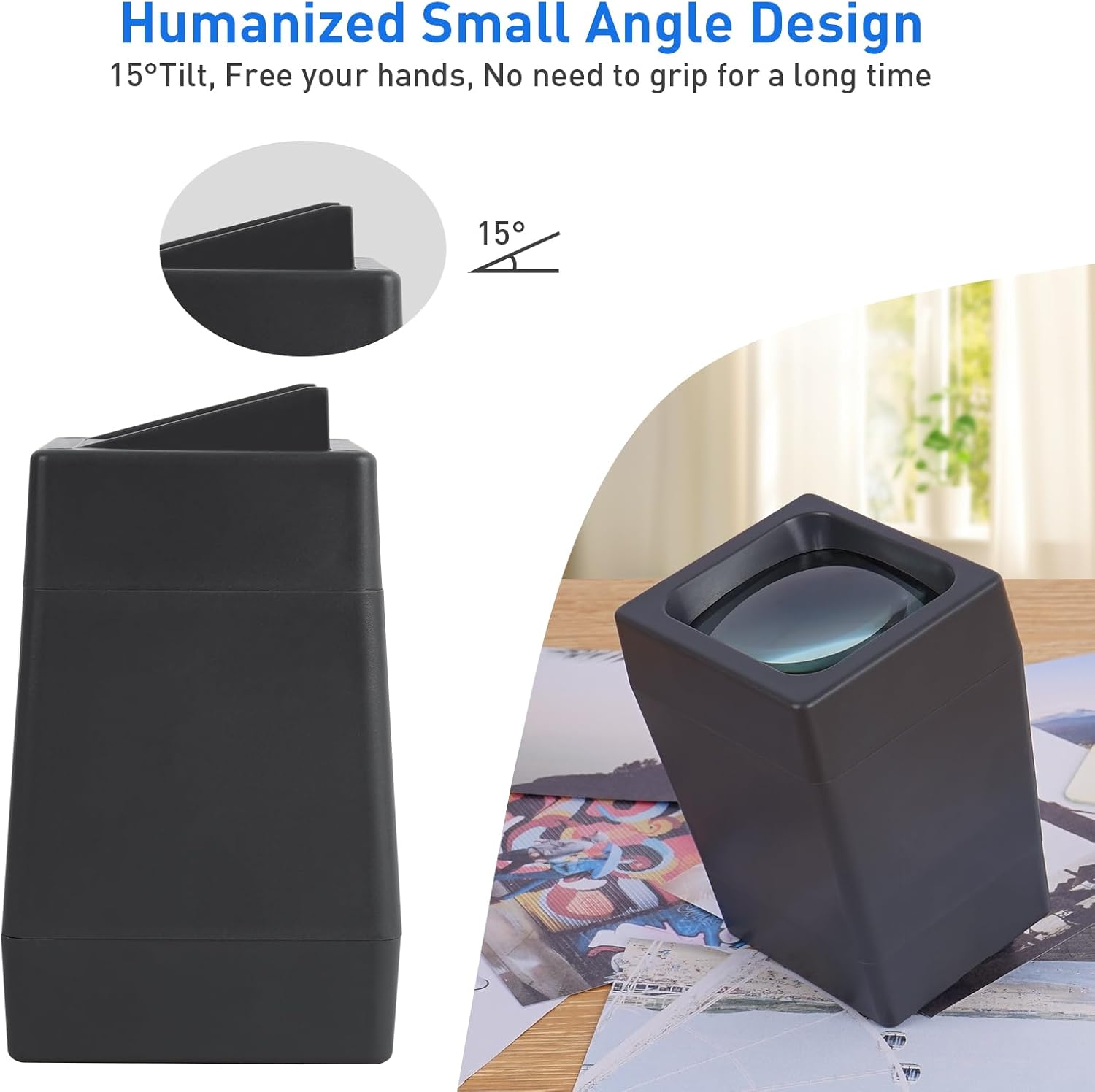 35 Mm Film & Slide Viewer, 2X LED Illuminated Viewing Slide Projector for Old Slides and 35Mm Film Negatives(2 AAA Batteries Included) image number 1