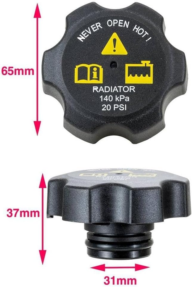 Mackay RC1003 Radiator Cap for Holden RG Colorado 2.8L I4 Diesel I/C Turbo - Automatic & Manual image number 2