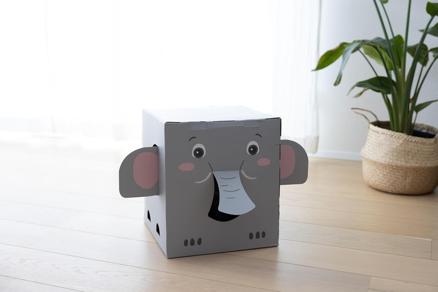 Cat Scratching House Elephant 35 X 35 X 39 Cm Grey image number 2