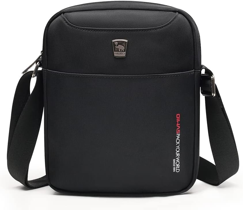 OIWAS Small Messenger Bag Crossbody Shoulder Bags for Men, Mini Sling Pack Handbag Mens Nylon Travel Purse