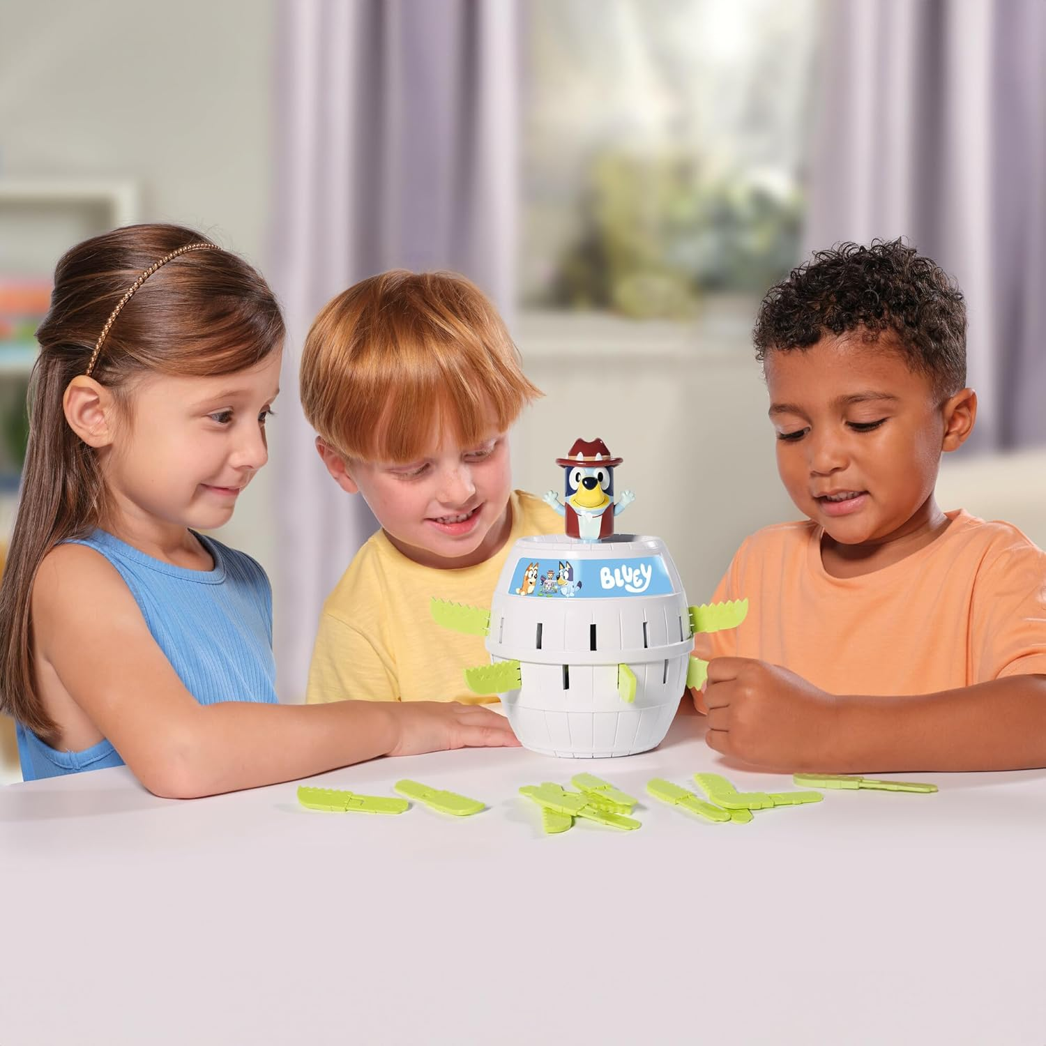 TOMY Pop up Bluey - Licensed Bluey Game Based on the Classic Pop up Pirate - Family Games for 2-4 Players - Fun Games for Children and Adults from 4 Years image number 1