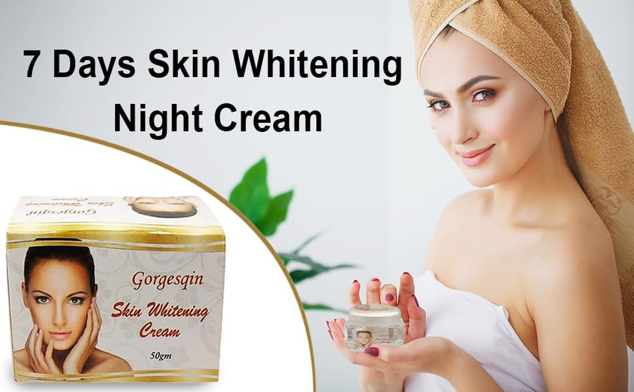Gorgesqin 7 Days Skin Whitening Night Cream, 10 G