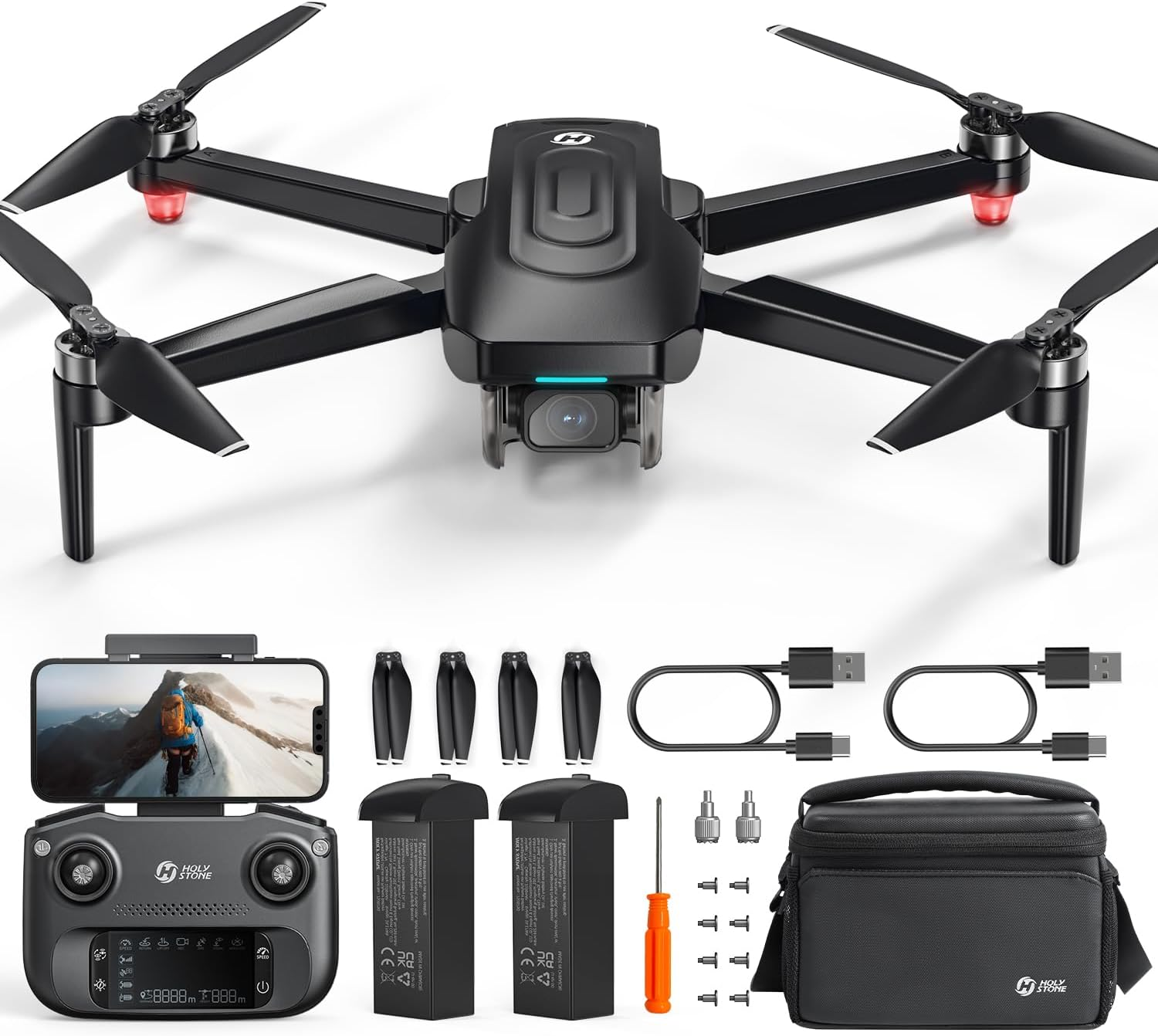 Holy Stone HS175G GPS Drone with 4K EIS Camera for Adults Beginners, 249G Foldable RC Quadcopter with Auto Return, Follow Me, 60 Mins Flight,Brushless Motors,5G Transmission, Upgraded HS175D image number 5