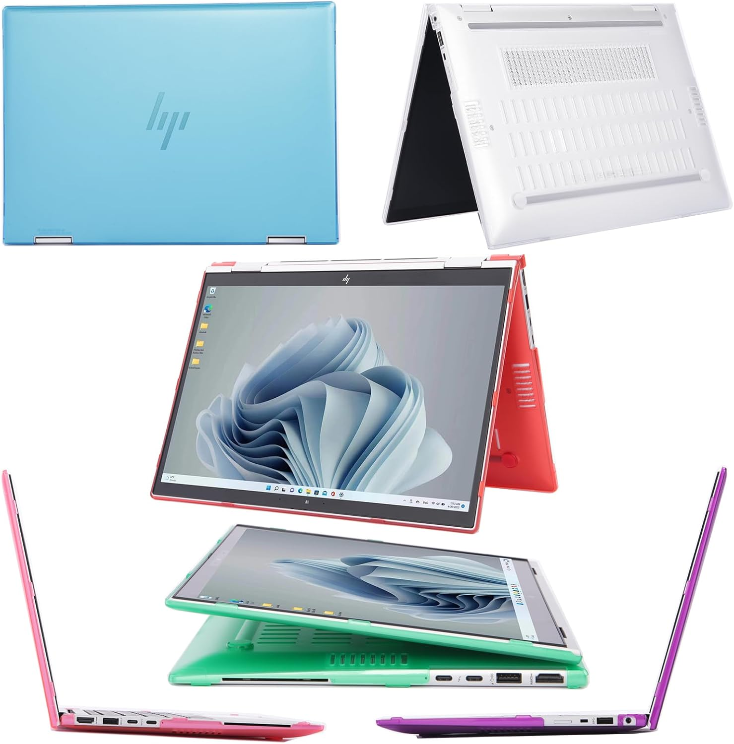 Mcover Case Compatible ONLY for 2022~2024 13.3" HP Elitebook 830 | 835 G9 / G10 and Elite X360 830 G9 / G10 2-In-1 Windows Laptop (NOT Fitting Any Other HP Models) - Aqua image number 1