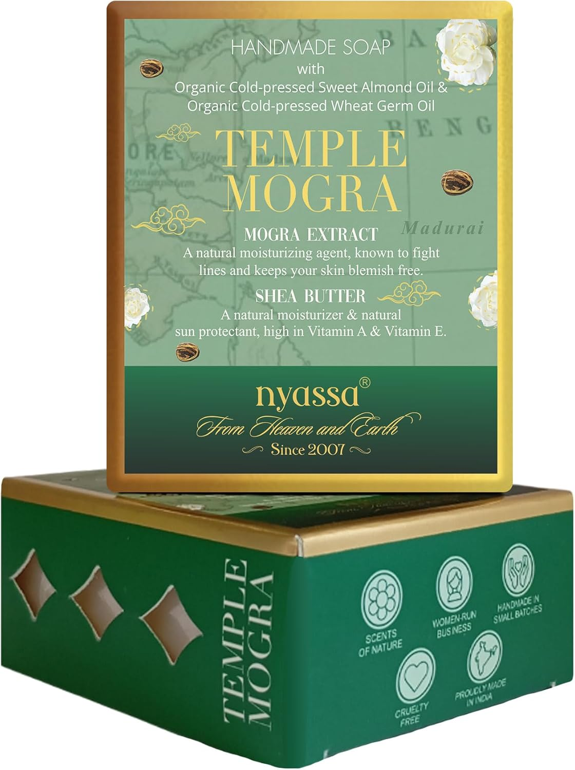 Nyassa Temple Mogra Soap 150 Gm image number 1