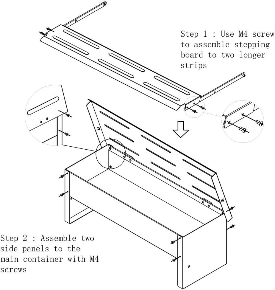 Leona Co 8.2L Galvanized Automatic Chicken Food Feeder Auto Treadle Self Opening Feed