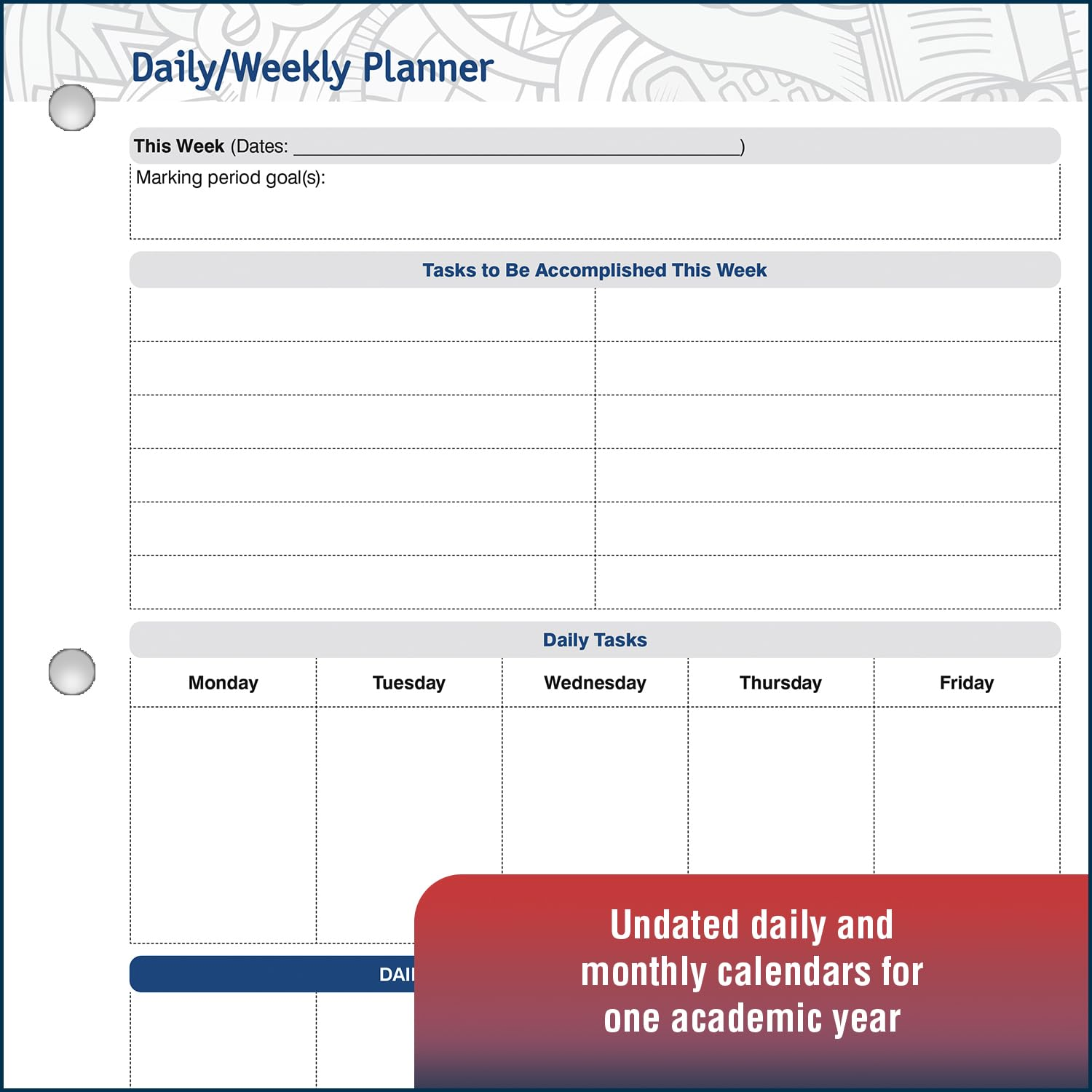 The Work-Smart Academic Planner, Revised Edition, (Wire-Bound Paperback): Write It Down, Get It Done image number 1