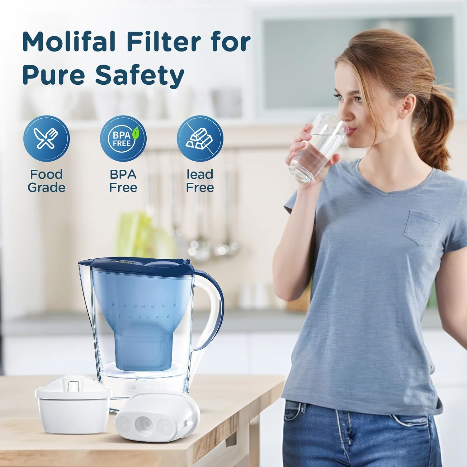Brita Maxtra+ Filter Replacement &ndash; Compatible with Marella, Aluna, Style, Flow & More &ndash; 5-Stage Filtration with Mineral Retention &ndash; Bpa-Free 6 Pack for Tea, Coffee & Cooking image number 2