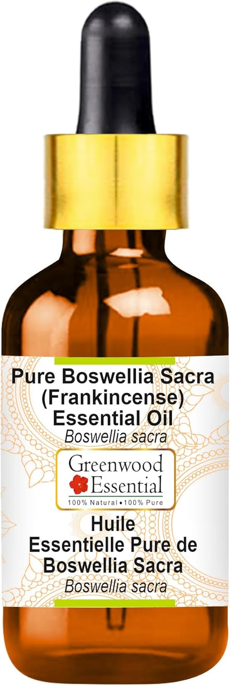 Greenwood Essential Pure Boswellia Sacra (Frankincense) Essential Oil (Boswellia Sacra) with Glass Dropper Steam Distilled for Personal Care 100Ml (3.38Oz) image number 3